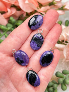 Contempo Crystals - black-and-purple-charoite-pendants - Image 6