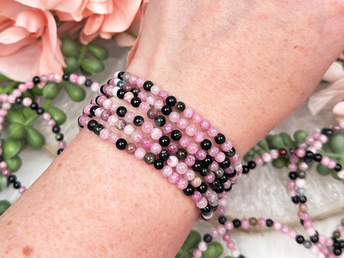 black-pink-tourmaline-bracelets