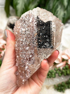 Contempo Crystals - black-quartz-over-calcite-uruguay - Image 7