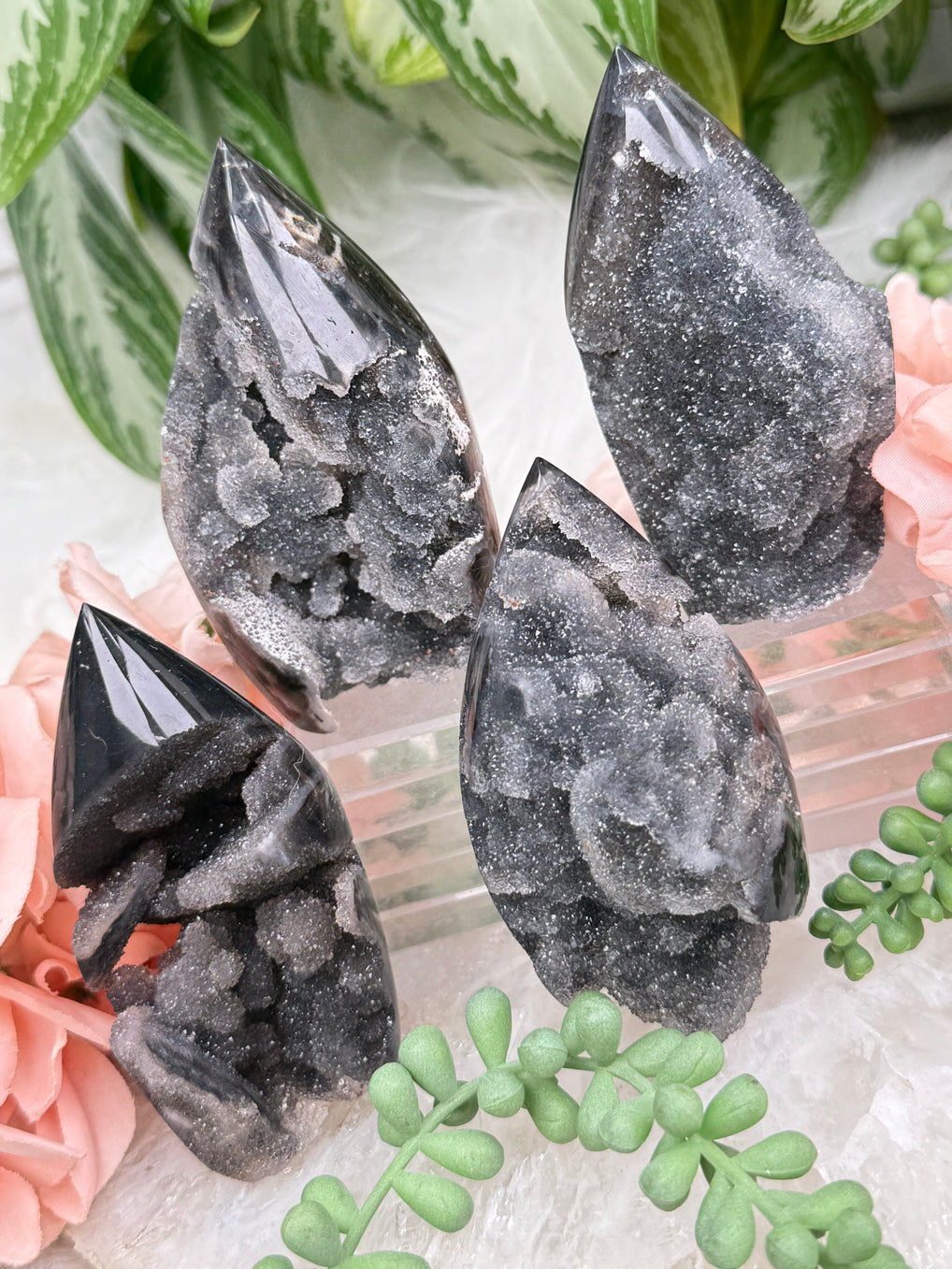 Black Sphalerite Flames