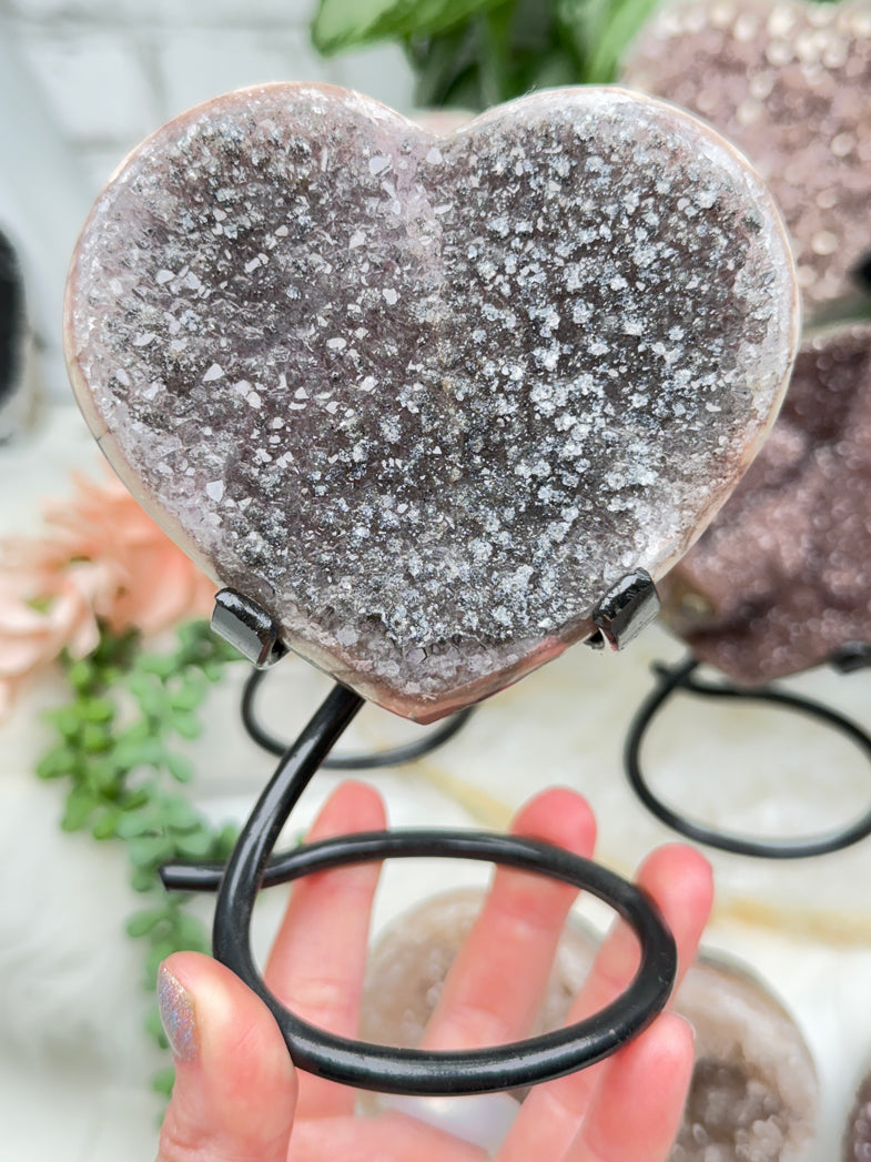 Uruguayan Amethyst Hearts