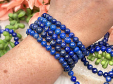 Load image into Gallery: Contempo Crystals - lapis-bead bracelet - Image 1