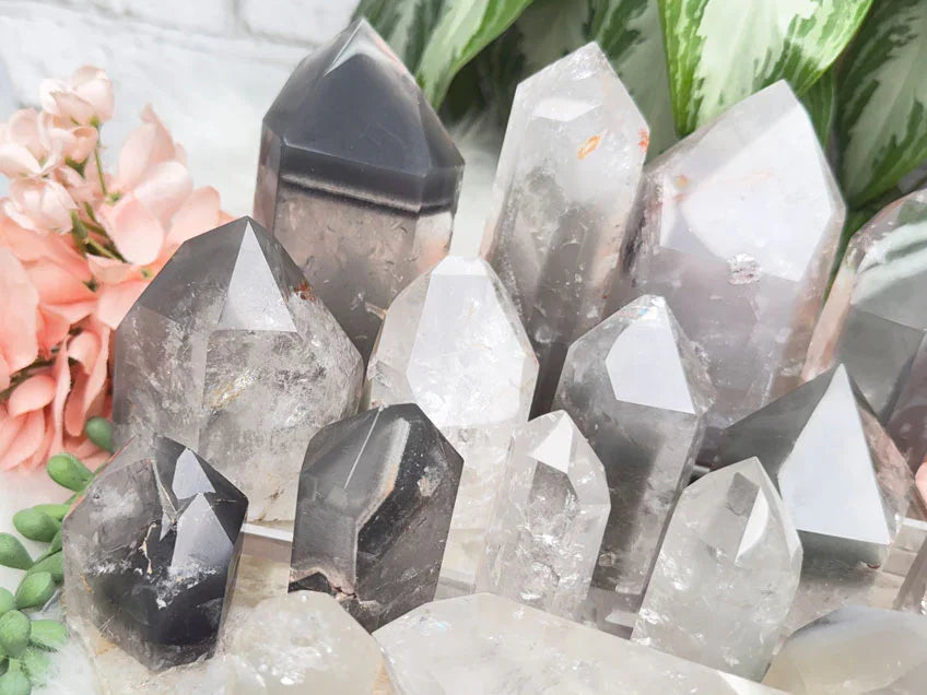 Gray Lithium Quartz Points