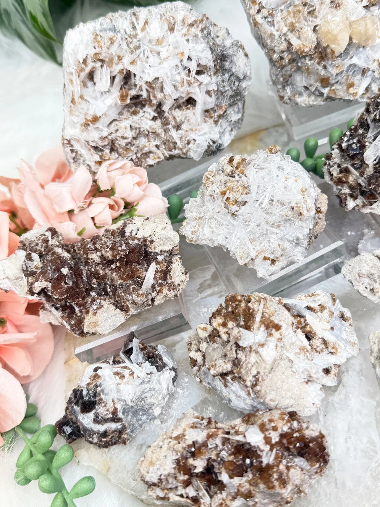 Brown Fluorite Celestite