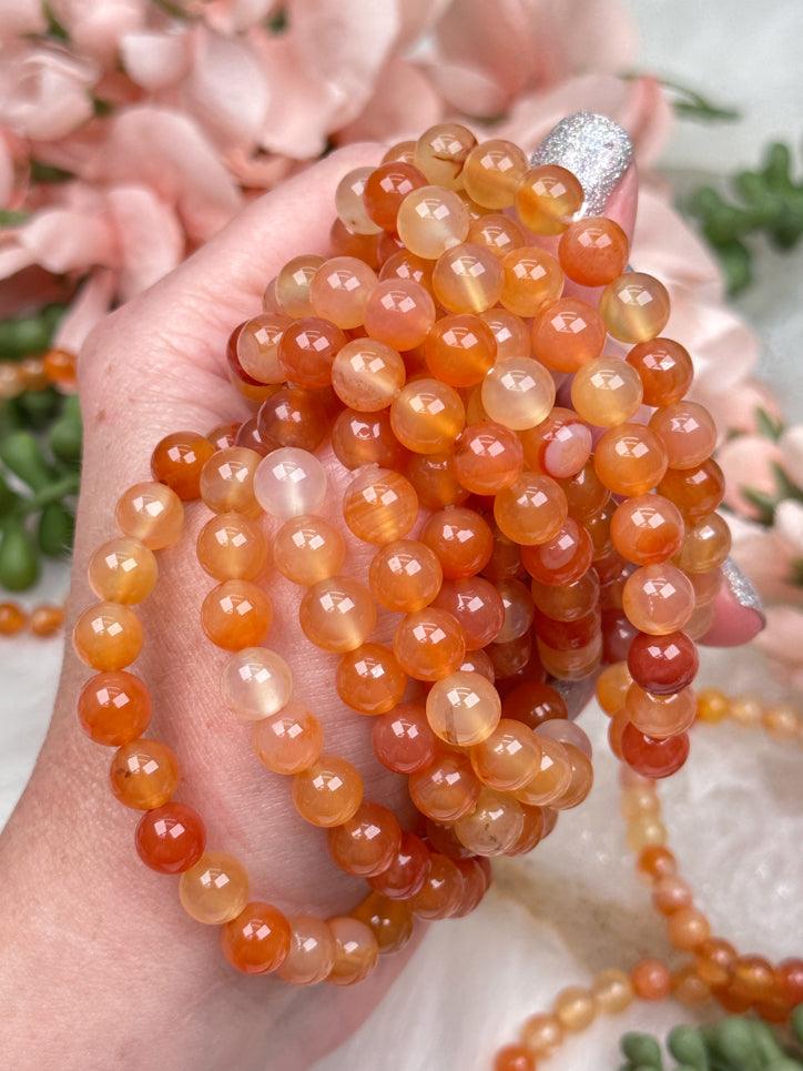 carnelian-bead-bracelets