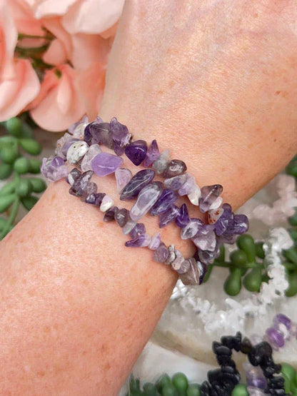 Crystal Chip Bracelets