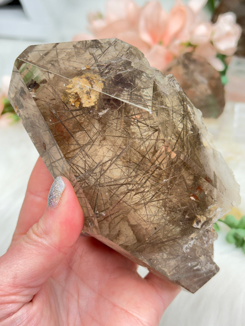 Rutilated Quartz & Smoky