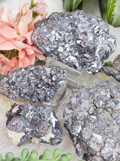 Silver Galena Crystals