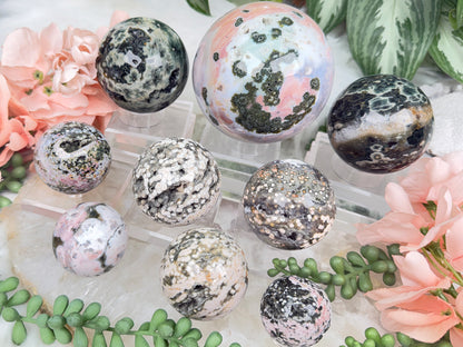 Colorful Ocean Jasper Spheres