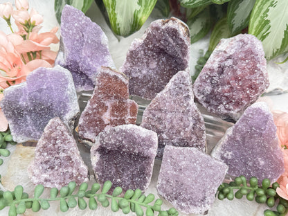 Purple & Red Amethyst Clusters