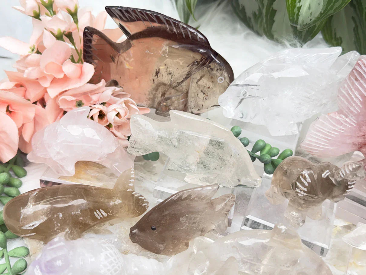 Quartz Animal Carvings