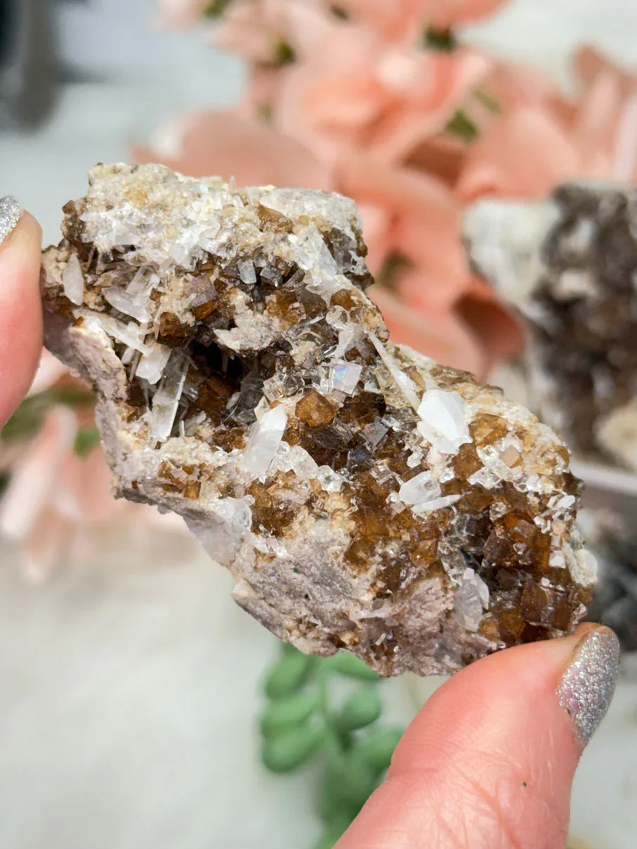 Brown Fluorite Celestite