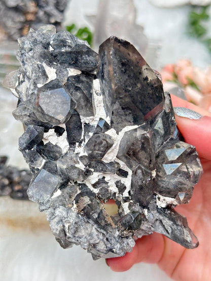 dark-gray-quartz-cluster