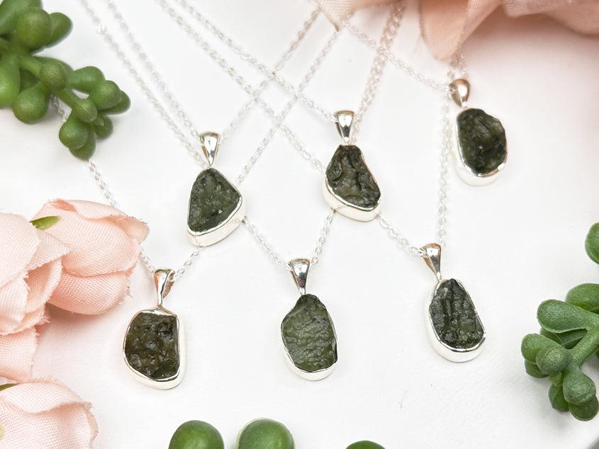 dark-green-moldavite-necklaces