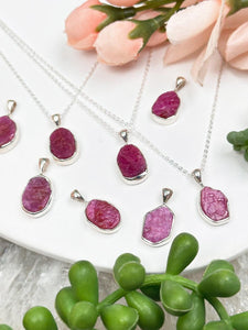 Contempo Crystals - delicate-raw-ruby-necklace - Image 4