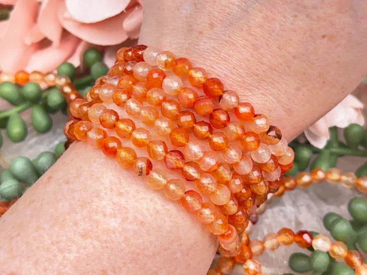 faceted-orange-carnelian-bracelet