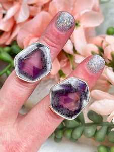 Contempo Crystals - Geometric Amethyst Rings - Image 4