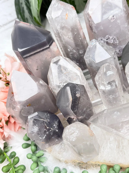 Gray Lithium Quartz Points