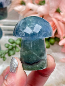 Contempo Crystals - green-blue-fluorite-mushroom - Image 10