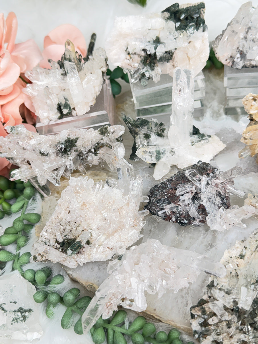 Green Chlorite Colombian Quartz