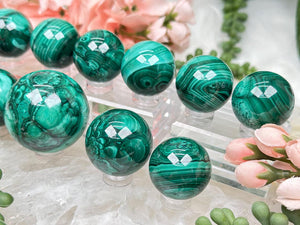Contempo Crystals - green-malachite-spheres - Image 2