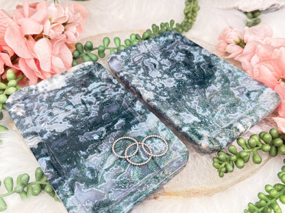Moss Agate Trays