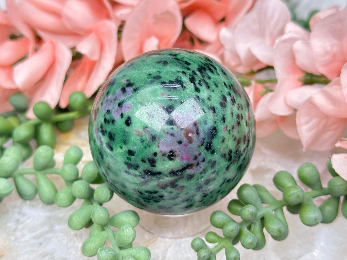 Ruby Zoisite Sphere