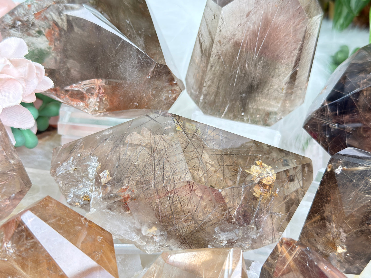Rutilated Quartz & Smoky