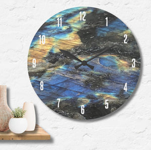 LABRADORITE CLOCK