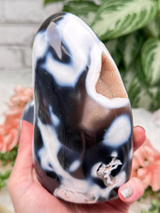 Contempo Crystals - large-black-white-orca-agate-freeform - Image 5
