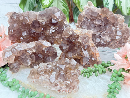 Smoky Quartz Clusters