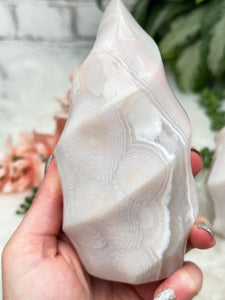 Contempo Crystals - light-pink-white-agate-flame - Image 9