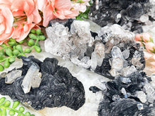 Load image into Gallery: Contempo Crystals - magnetite-pseudomorph-hematite-rose-quartz-clusters - Image 1