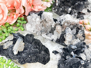 Contempo Crystals - magnetite-pseudomorph-hematite-rose-quartz-clusters - Image 1
