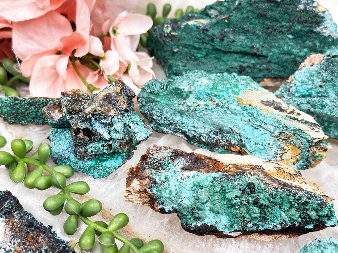 malachite-chrysocolla-crystals