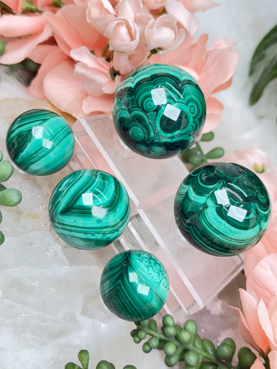 Malachite Spheres