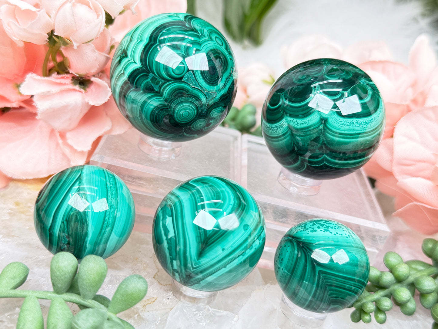 Malachite Spheres
