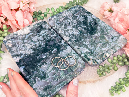 Moss Agate Trays