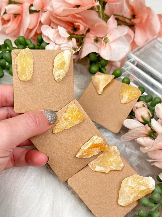 orange-calcite-earrings