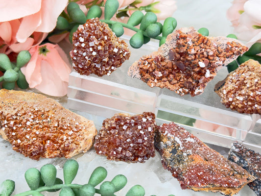 Orange Vanadinite Clusters