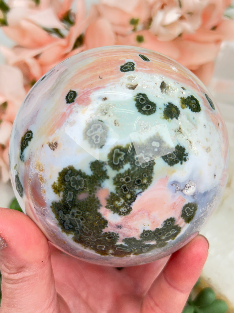 Colorful Ocean Jasper Spheres