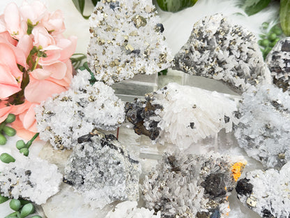 Peru Pyrite on Quartz