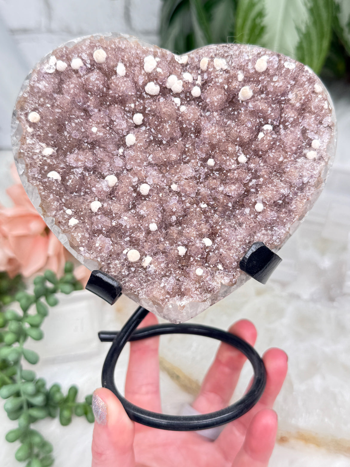 Uruguayan Amethyst Hearts