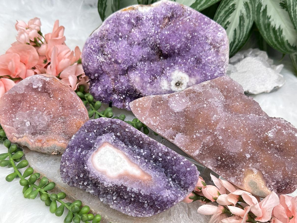 pink-and-purple-amethyst-clusters
