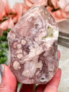 Contempo Crystals - pink-flower-agate-flame-crystal-point - Image 12