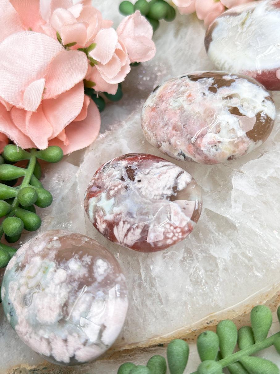 pink-green-flower-agate-stones