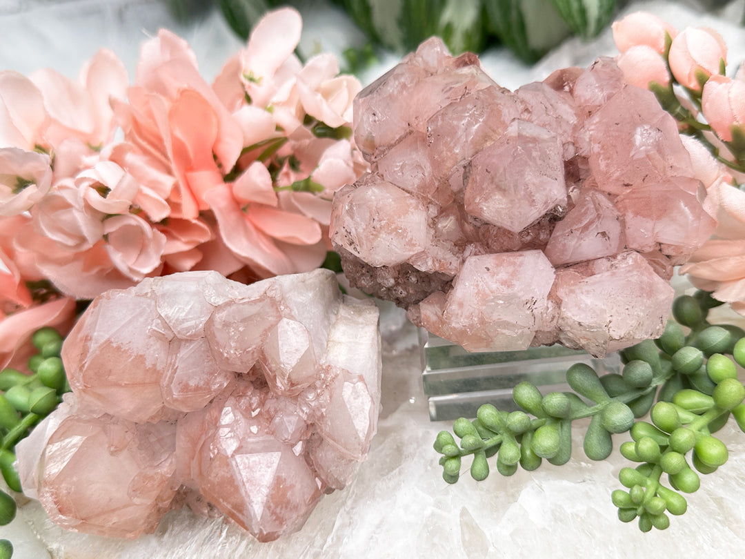 Contempo Crystals - pink-lithium-quartz-clusters - Image 1