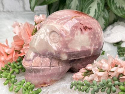 pink-polychrome-jasper-skull
