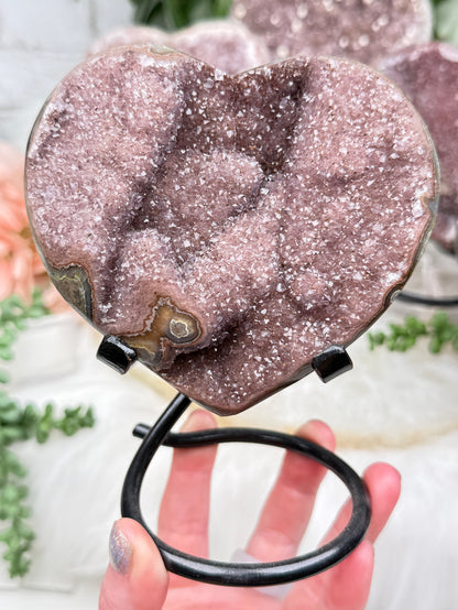 Uruguayan Amethyst Hearts