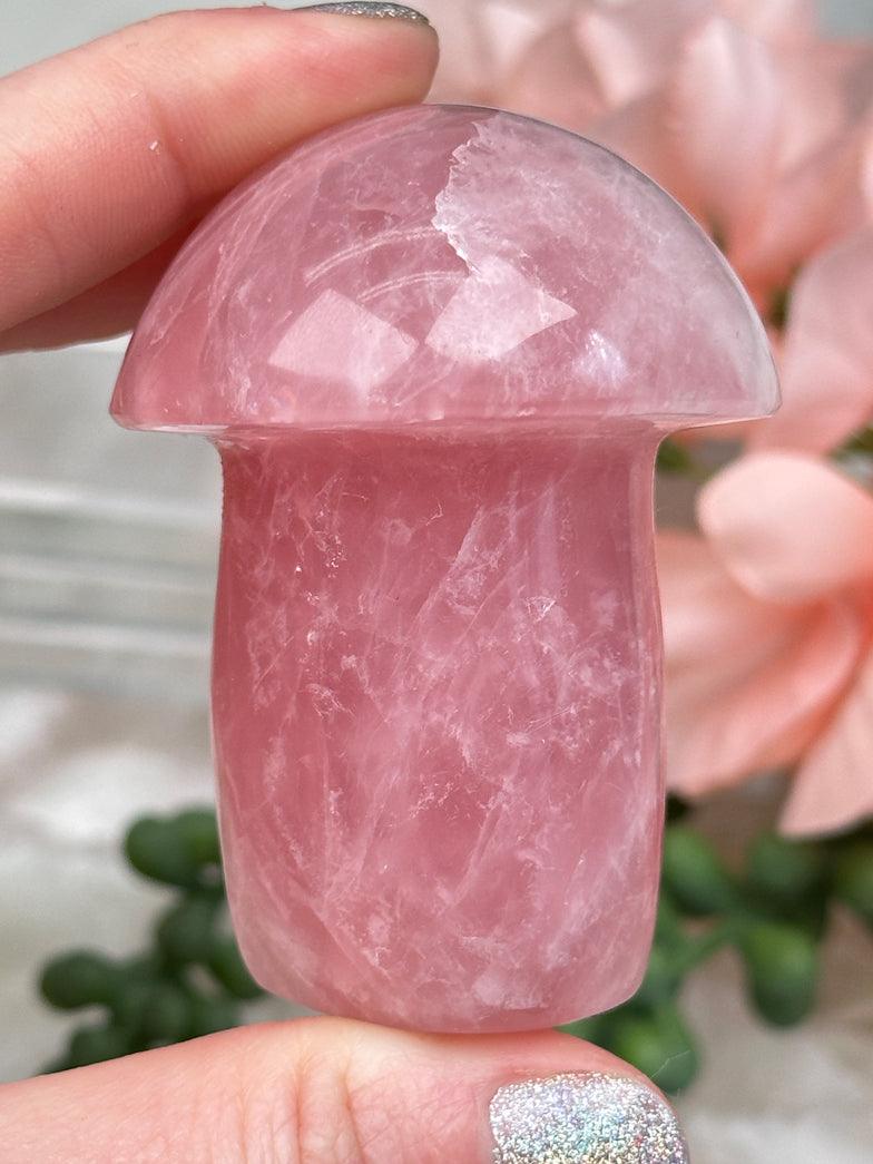 Rose Quartz Mushrooms